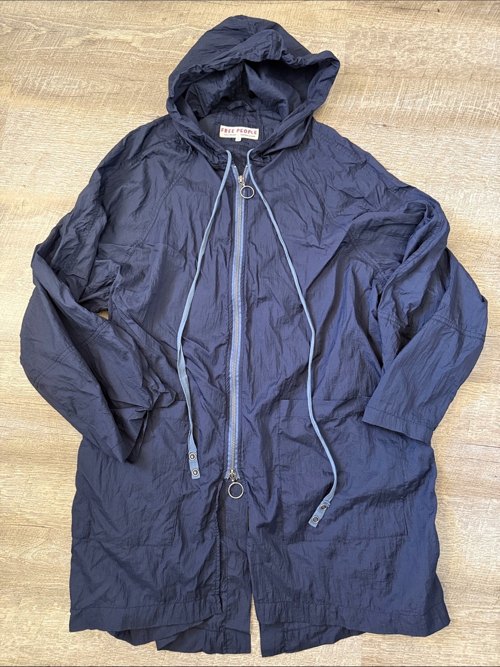 Free People Navy Windbreaker Size XS